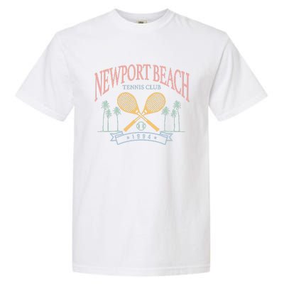 Newport Beach Tennis Club Crossed Racquets Garment-Dyed Heavyweight T-Shirt