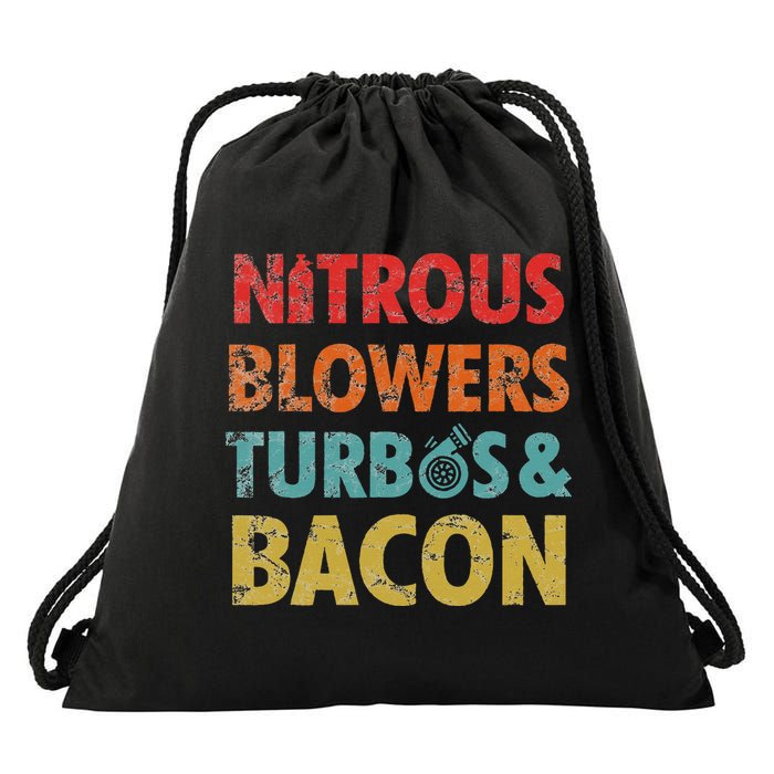 Nitrous Blowers Turbos And Bacon Drawstring Bag
