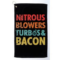 Nitrous Blowers Turbos And Bacon Golf Towel