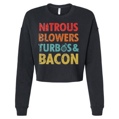 Nitrous Blowers Turbos And Bacon Cropped Pullover Crew