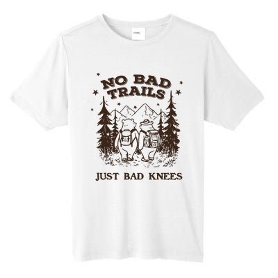 No Bad Trails Just Bad Knees Cute Bears Hiking Vintage Tall Fusion ChromaSoft Performance T-Shirt