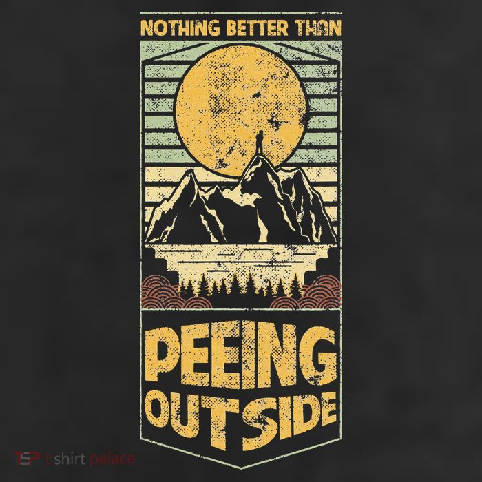Nothing Better Than Peeing Outside Mountains Cool Comfort Performance Bucket Hat
