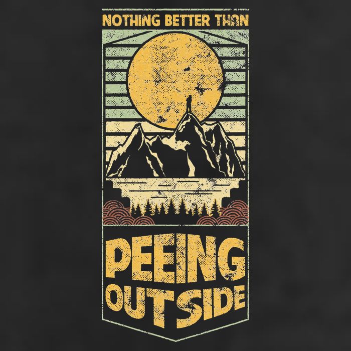 Nothing Better Than Peeing Outside Mountains Adult Drive Performance Visor