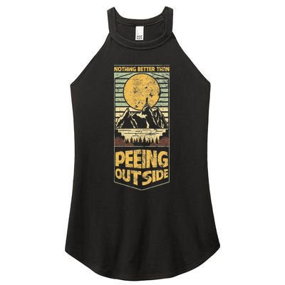 Nothing Better Than Peeing Outside Mountains Women's Perfect Tri Rocker Tank