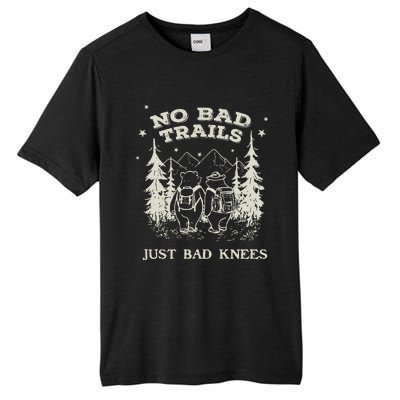 No Bad Trails Just Bad Knees Cute Bears Hiking Vintage Tall Fusion ChromaSoft Performance T-Shirt