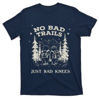 No Bad Trails Just Bad Knees Cute Bears Hiking Vintage T-Shirt