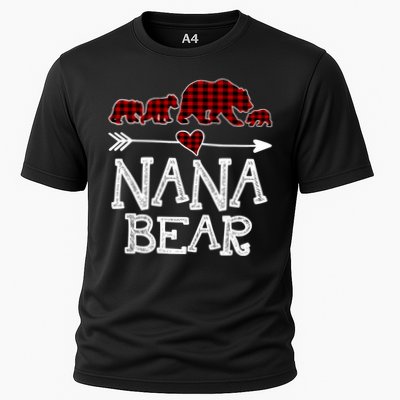 Nana Bear Three Cubs Red Plaid Mama Christmas Pajama Gift Performance Shirt