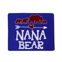 Nana Bear Three Cubs Red Plaid Mama Christmas Pajama Gift Mousepad