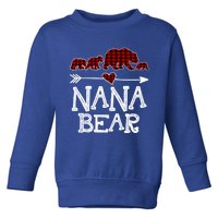 Nana Bear Three Cubs Red Plaid Mama Christmas Pajama Gift Toddler Sweatshirt