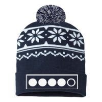 Norway Biathlon Target Skiing Shooting Competition Biathlete USA-Made Snowflake Beanie