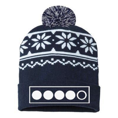 Norway Biathlon Target Skiing Shooting Competition Biathlete USA-Made Snowflake Beanie