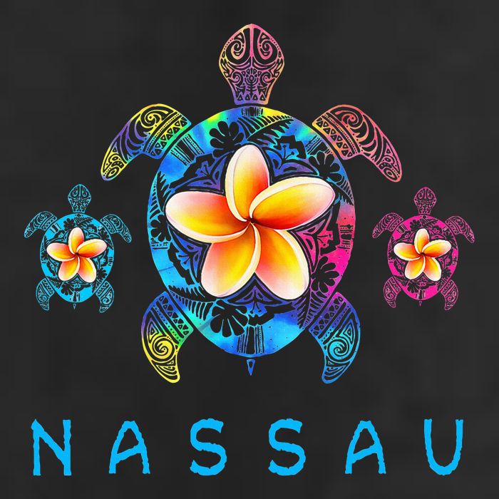 Nassau Bahamas Tribal Tie Dye Sea Turtle Cool Comfort Performance Bucket Hat