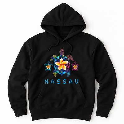 Nassau Bahamas Tribal Tie Dye Sea Turtle Hoodie