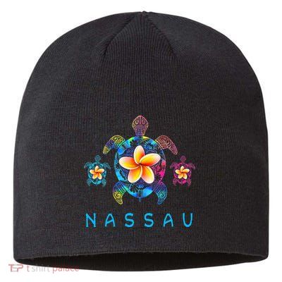 Nassau Bahamas Tribal Tie Dye Sea Turtle Sustainable Beanie