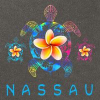 Nassau Bahamas Tribal Tie Dye Sea Turtle Cotton Canvas Backpack