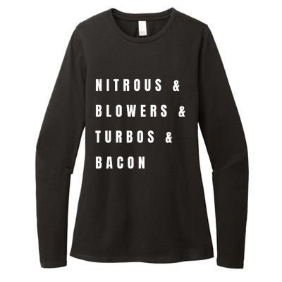 Nitrous & Blowers & Turbos & Bacon Womens CVC Long Sleeve Shirt