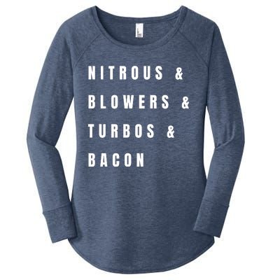 Nitrous & Blowers & Turbos & Bacon Women's Perfect Tri Tunic Long Sleeve Shirt