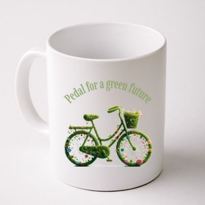 National Bike To Work Day Pedal Green Future Design Funny Gift Coffee Mug