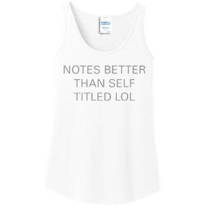 Notes Better Than Self Titled Ladies Essential Tank