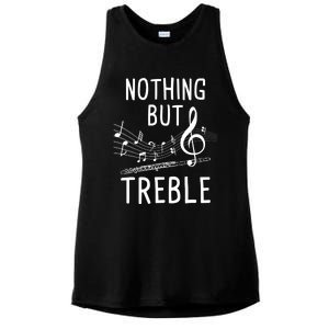 Nothing But Treble Gift Flute Player Flutist Marching Band Gift Ladies PosiCharge Tri-Blend Wicking Tank