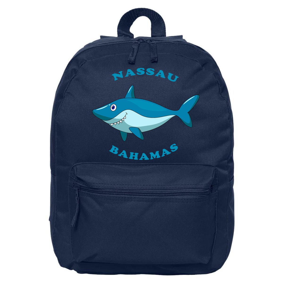 Nassau Bahamas Vintage ChildrenS Shark Vacation Gift 16 in Basic Backpack