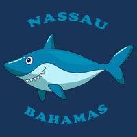 Nassau Bahamas Vintage ChildrenS Shark Vacation Gift Toddler T-Shirt
