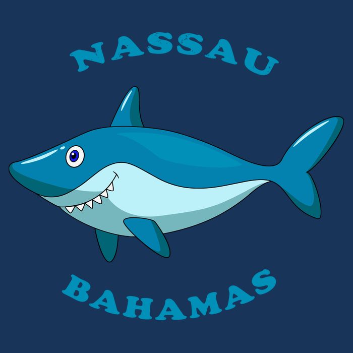 Nassau Bahamas Vintage ChildrenS Shark Vacation Gift Toddler T-Shirt