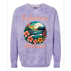 Nassau Bahamas Vacation Proud Bahamas Bahamian Beach Colorblast Crewneck Sweatshirt