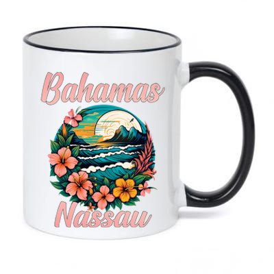 Nassau Bahamas Vacation Proud Bahamas Bahamian Beach 11oz Black Color Changing Mug