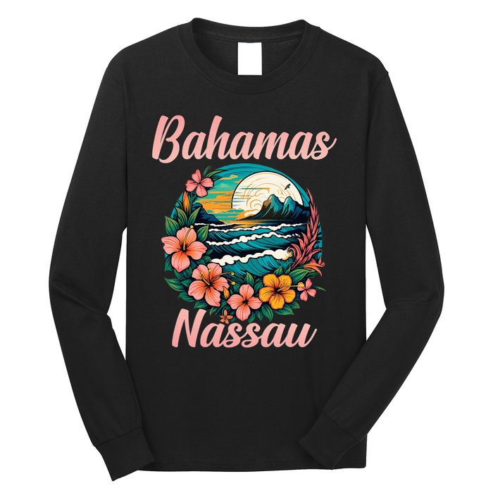 Nassau Bahamas Vacation Proud Bahamas Bahamian Beach Long Sleeve Shirt