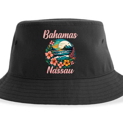 Nassau Bahamas Vacation Proud Bahamas Bahamian Beach Sustainable Bucket Hat