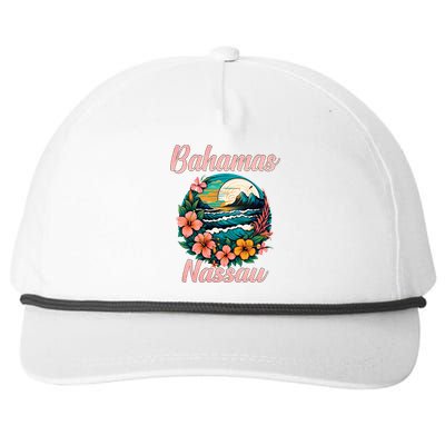 Nassau Bahamas Vacation Proud Bahamas Bahamian Beach Snapback Five-Panel Rope Hat