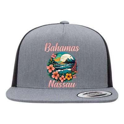 Nassau Bahamas Vacation Proud Bahamas Bahamian Beach Flat Bill Trucker Hat