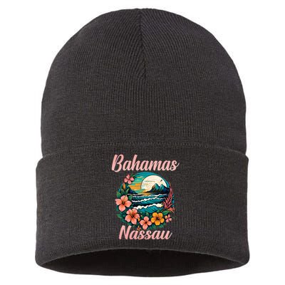 Nassau Bahamas Vacation Proud Bahamas Bahamian Beach Sustainable Knit Beanie