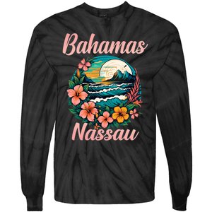 Nassau Bahamas Vacation Proud Bahamas Bahamian Beach Tie-Dye Long Sleeve Shirt