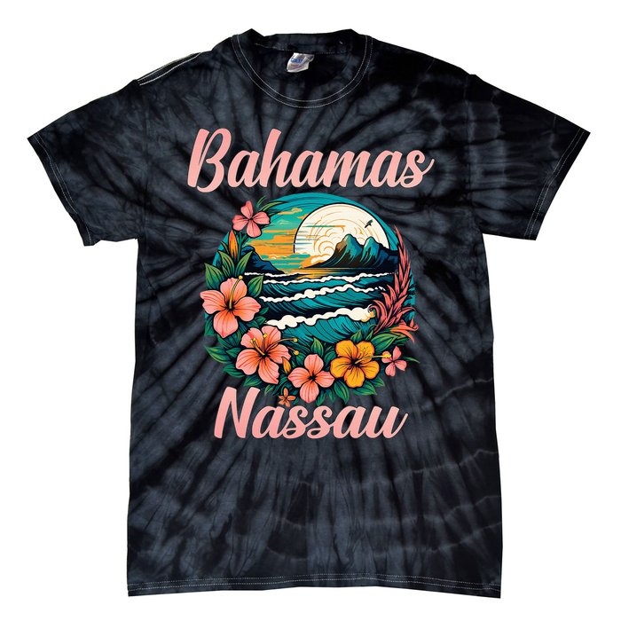 Nassau Bahamas Vacation Proud Bahamas Bahamian Beach Tie-Dye T-Shirt