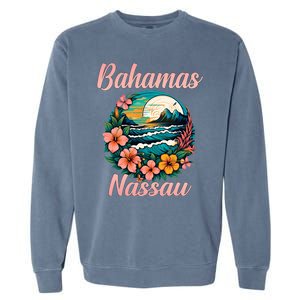 Nassau Bahamas Vacation Proud Bahamas Bahamian Beach Garment-Dyed Sweatshirt