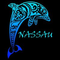 Nassau Bahamas Vintage Retro Tribal Dolphin Vacation Womens Tank Top