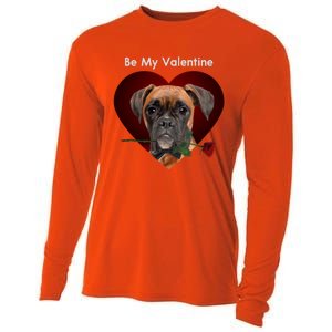 Novelty Boxer Valentine's Day Cool Gift For Doxie Lovers Gift Cooling Performance Long Sleeve Crew