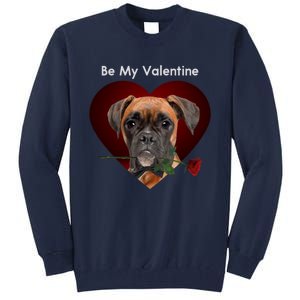 Novelty Boxer Valentine's Day Cool Gift For Doxie Lovers Gift Tall Sweatshirt