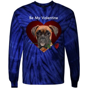 Novelty Boxer Valentine's Day Cool Gift For Doxie Lovers Gift Tie-Dye Long Sleeve Shirt