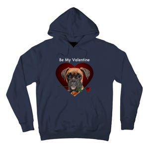 Novelty Boxer Valentine's Day Cool Gift For Doxie Lovers Gift Tall Hoodie