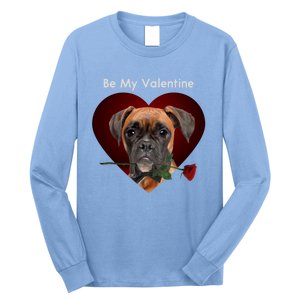 Novelty Boxer Valentine's Day Cool Gift For Doxie Lovers Gift Long Sleeve Shirt