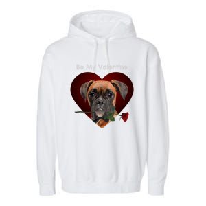 Novelty Boxer Valentine's Day Cool Gift For Doxie Lovers Gift Garment-Dyed Fleece Hoodie