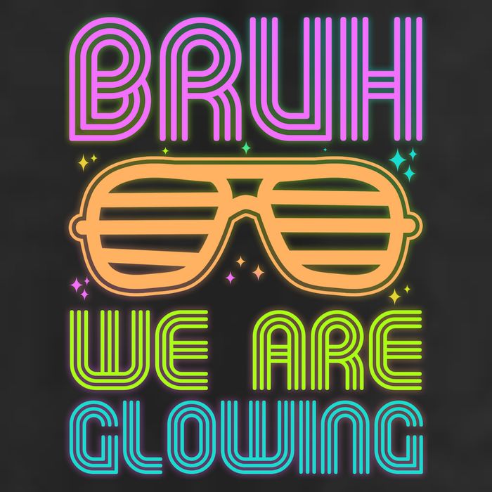 Neon Bruh We Are Glowing Adult Drive Performance Visor