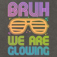 Neon Bruh We Are Glowing Cotton Canvas Backpack