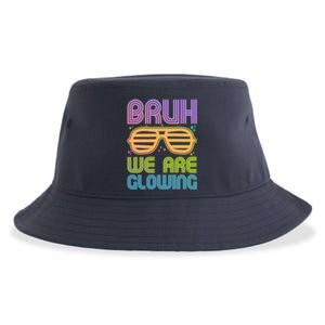 Neon Bruh We Are Glowing Sustainable Bucket Hat