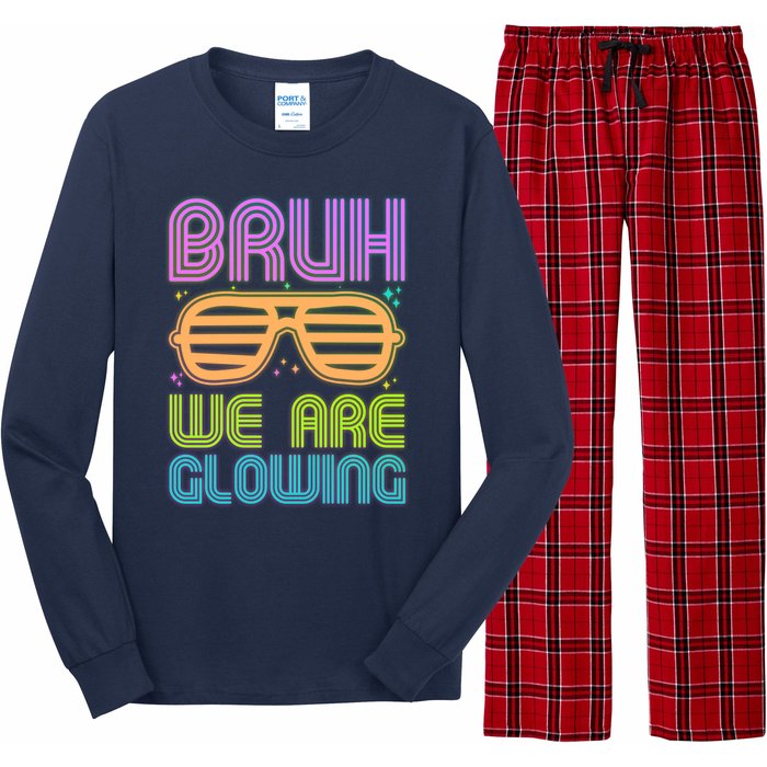 Neon Bruh We Are Glowing Long Sleeve Pajama Set