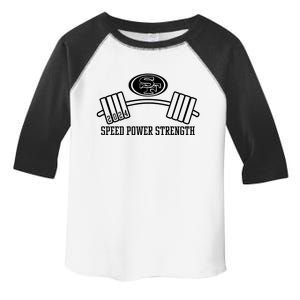 Nick Bosa Wearing 2024 Speed Power Strength Toddler Fine Jersey T-Shirt