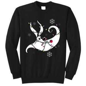 Nightmare Before Xmas Zero Christmas Lights Sweatshirt